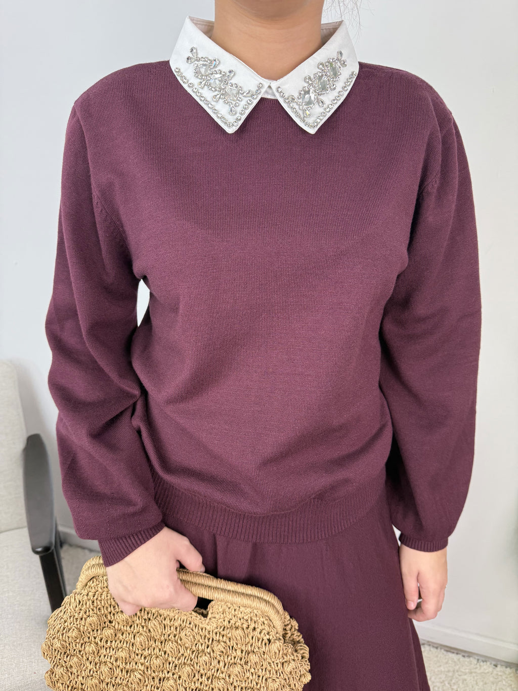 Ensemble Myra – Maille & jupe évasée