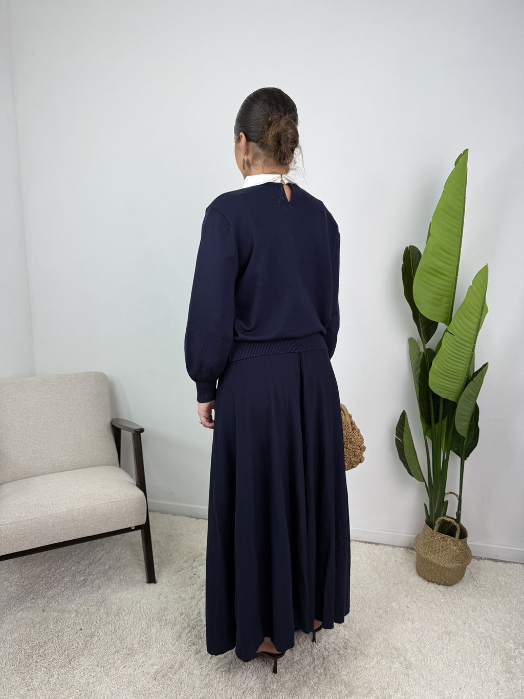 Ensemble Myra – Maille & jupe évasée