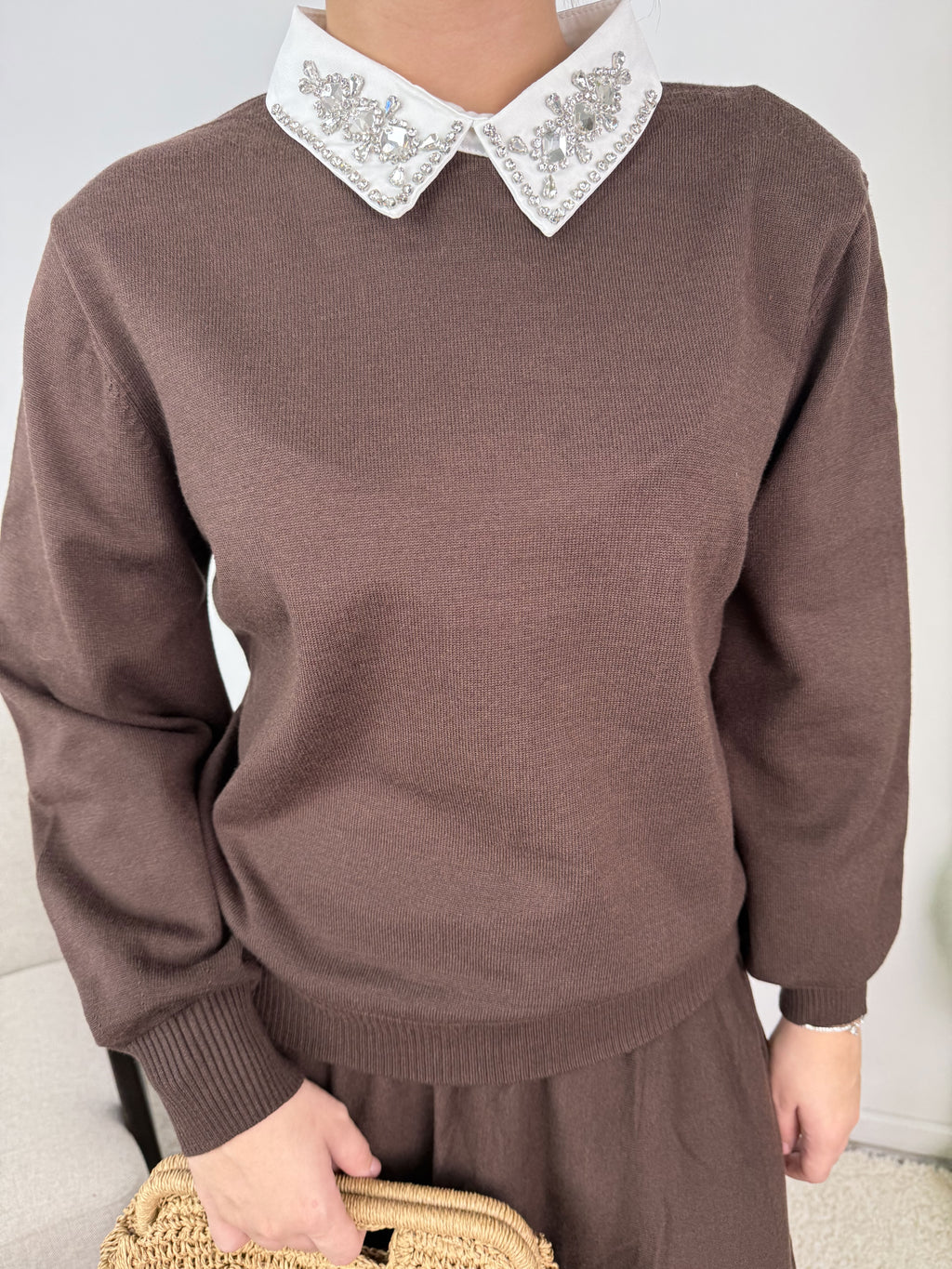 Ensemble Myra – Maille & jupe évasée
