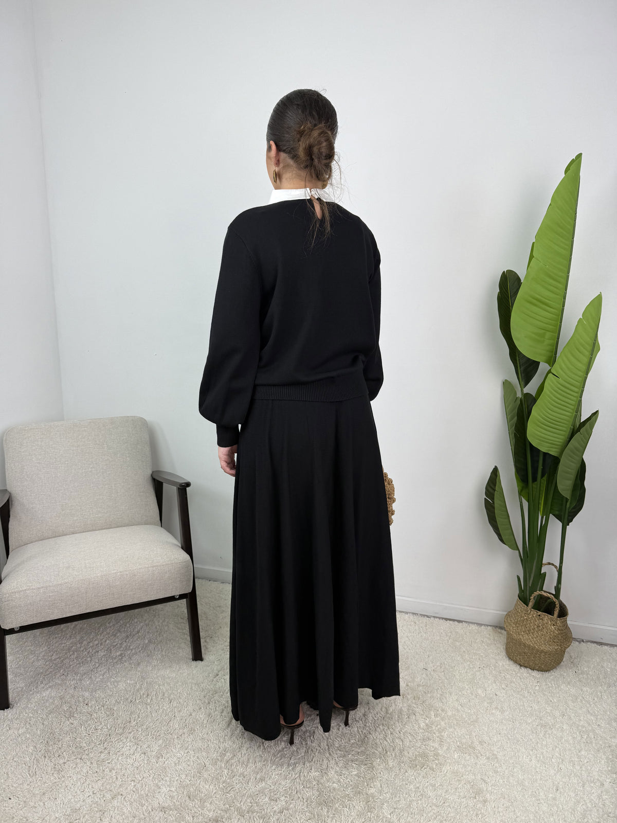 Ensemble Myra – Maille & jupe évasée