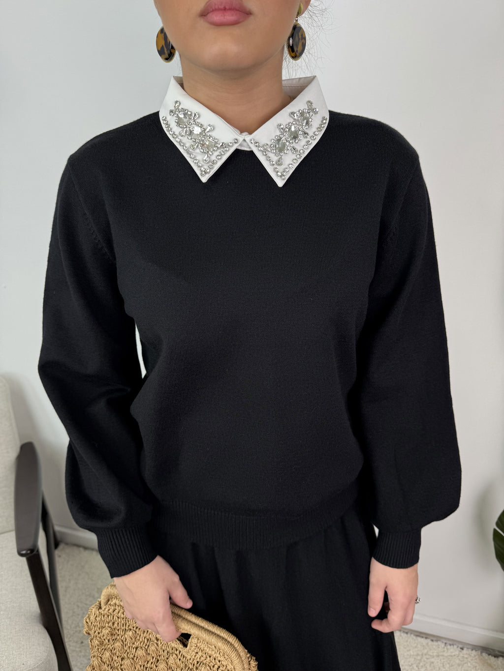 Ensemble Myra – Maille & jupe évasée