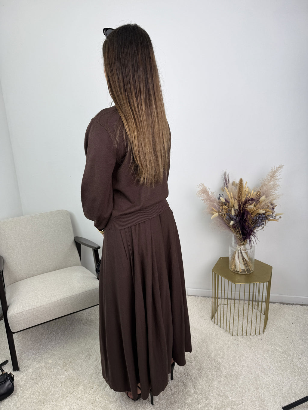 Ensemble Elise – Maille & jupe évasée