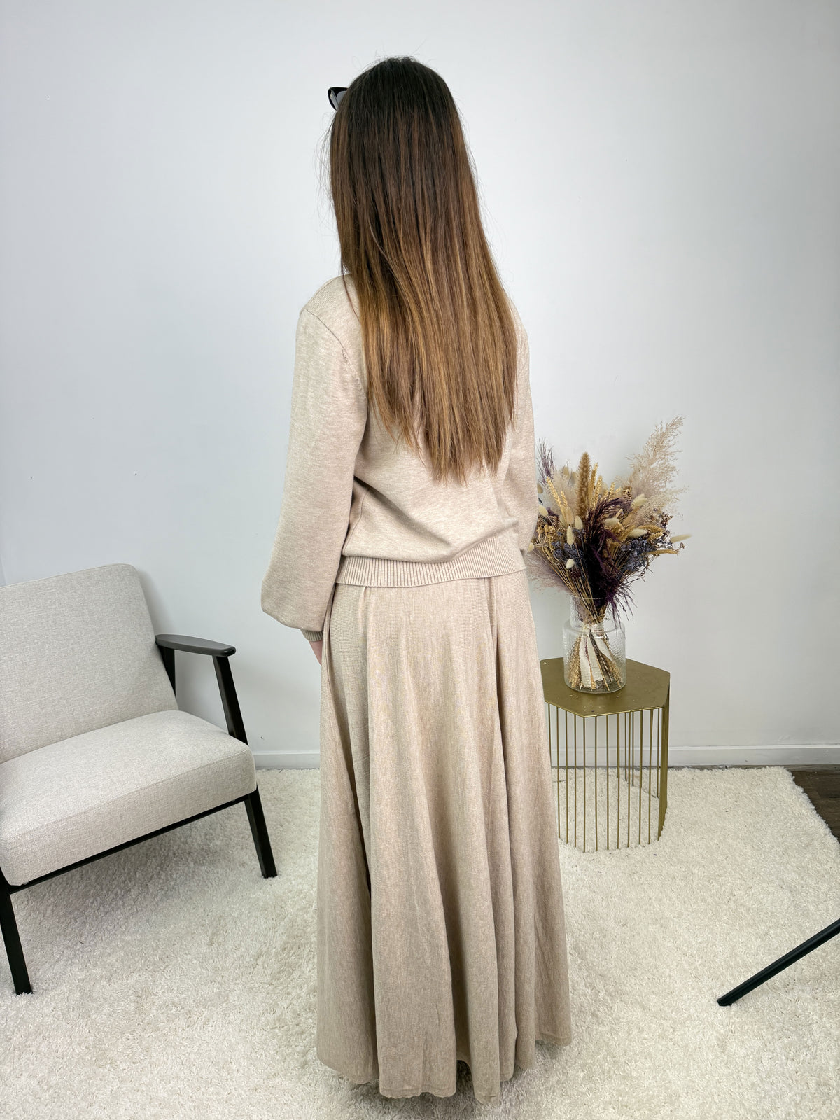 Ensemble Elise – Maille & jupe évasée