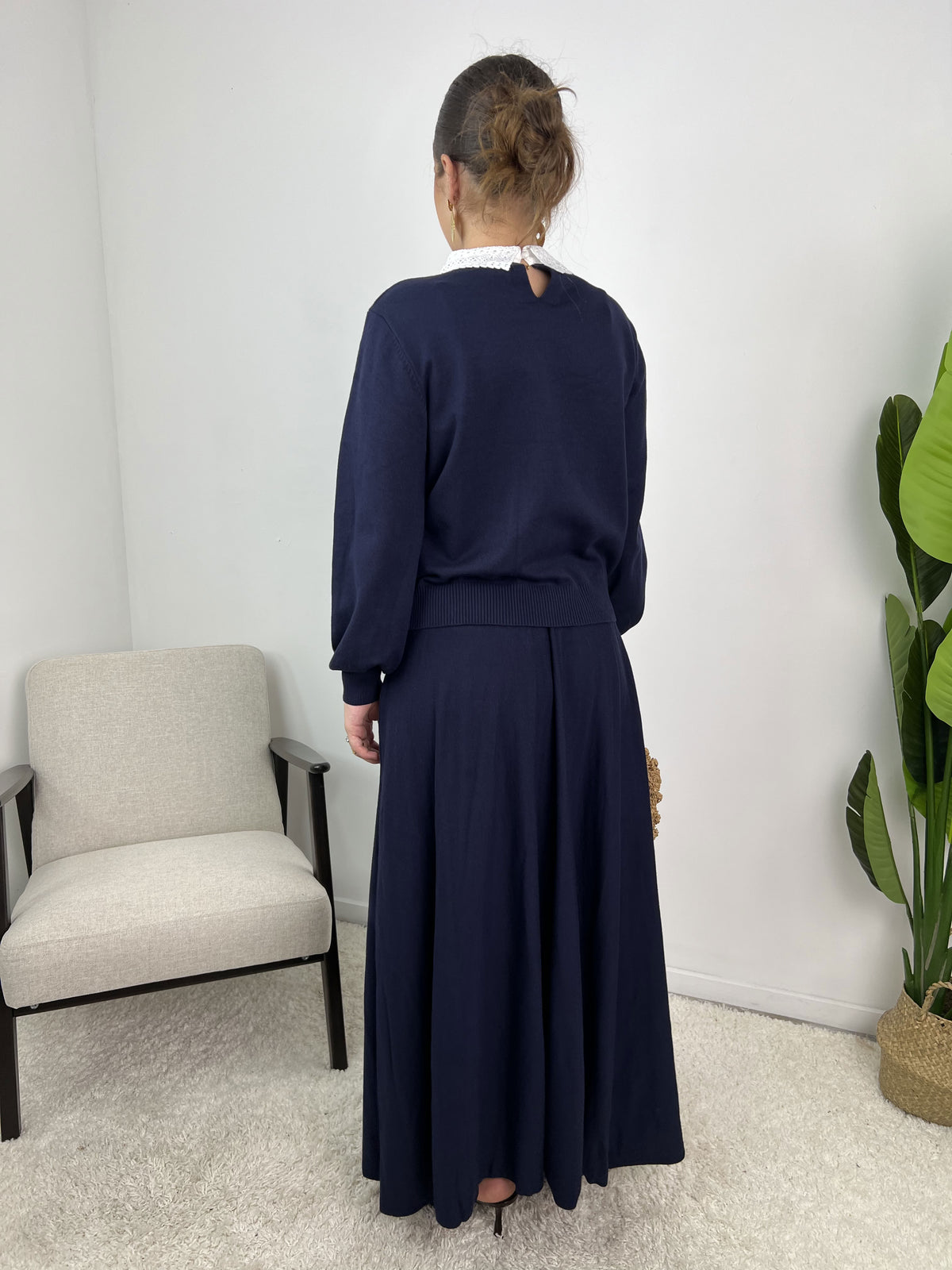 Ensemble Lisa – Maille & jupe évasée