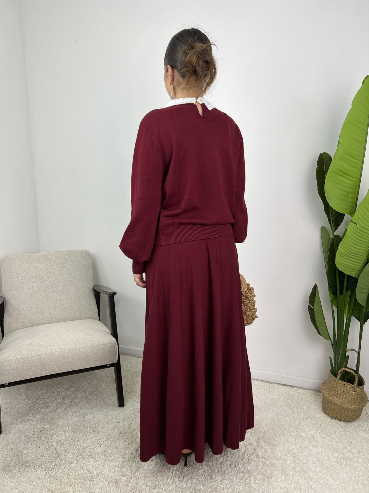 Ensemble Lisa – Maille & jupe évasée