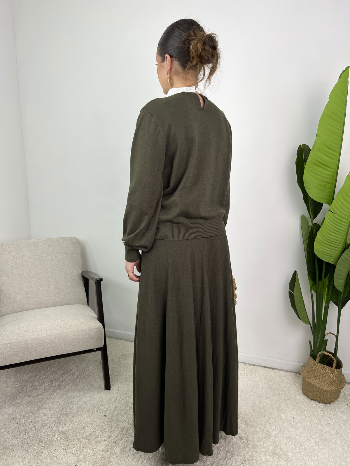 Ensemble Lisa – Maille & jupe évasée