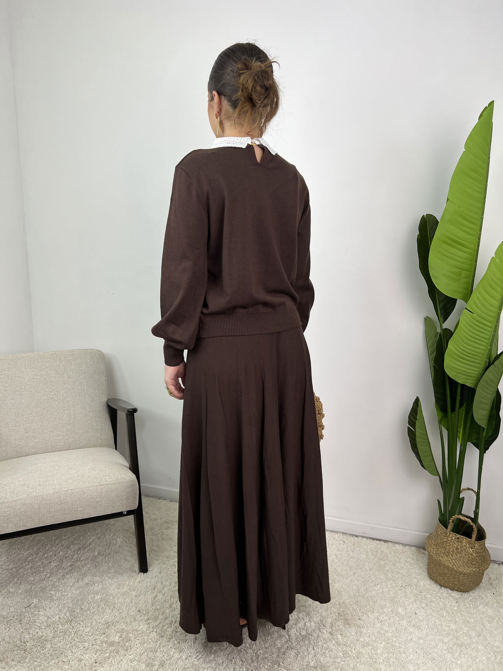 Ensemble Lisa – Maille & jupe évasée
