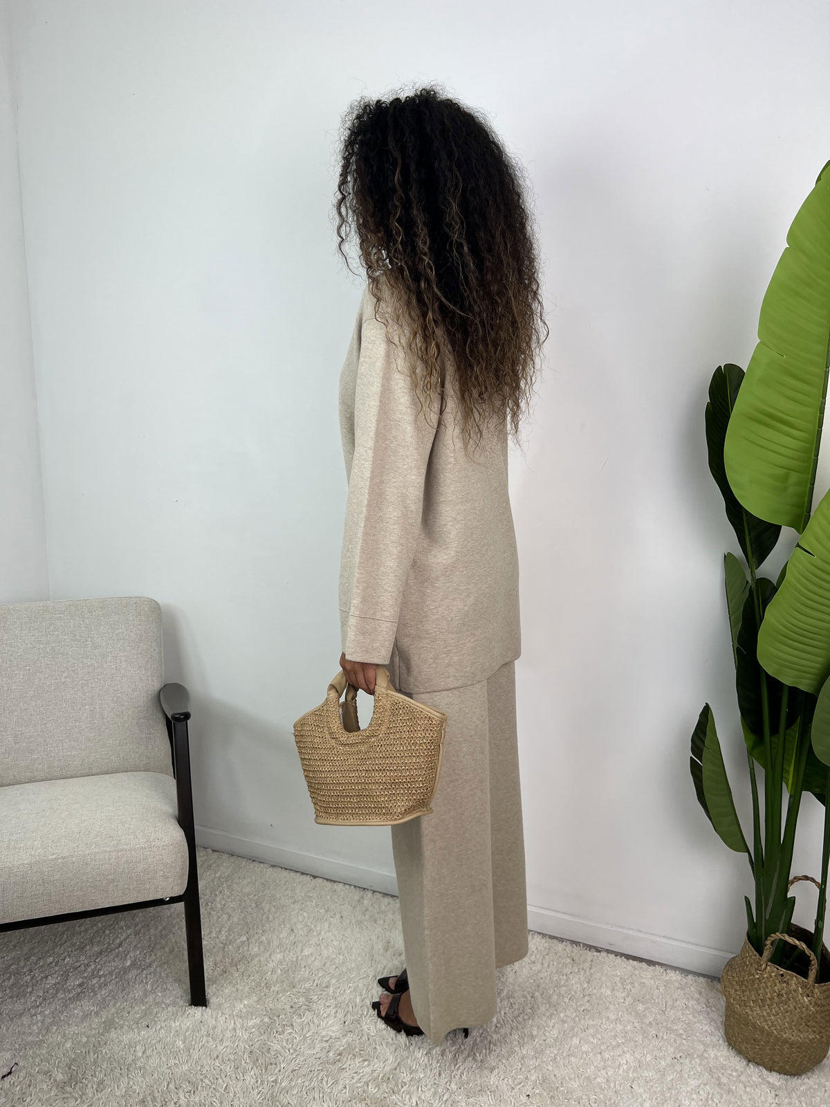 Ensemble gilet à boutons dorés Vespera