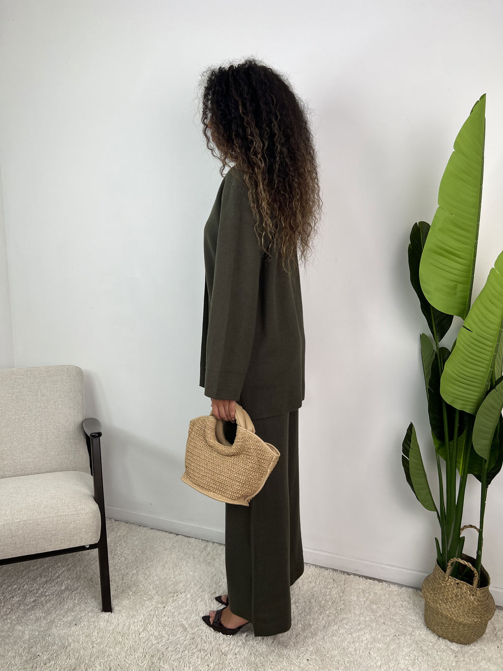 Ensemble gilet à boutons dorés Vespera