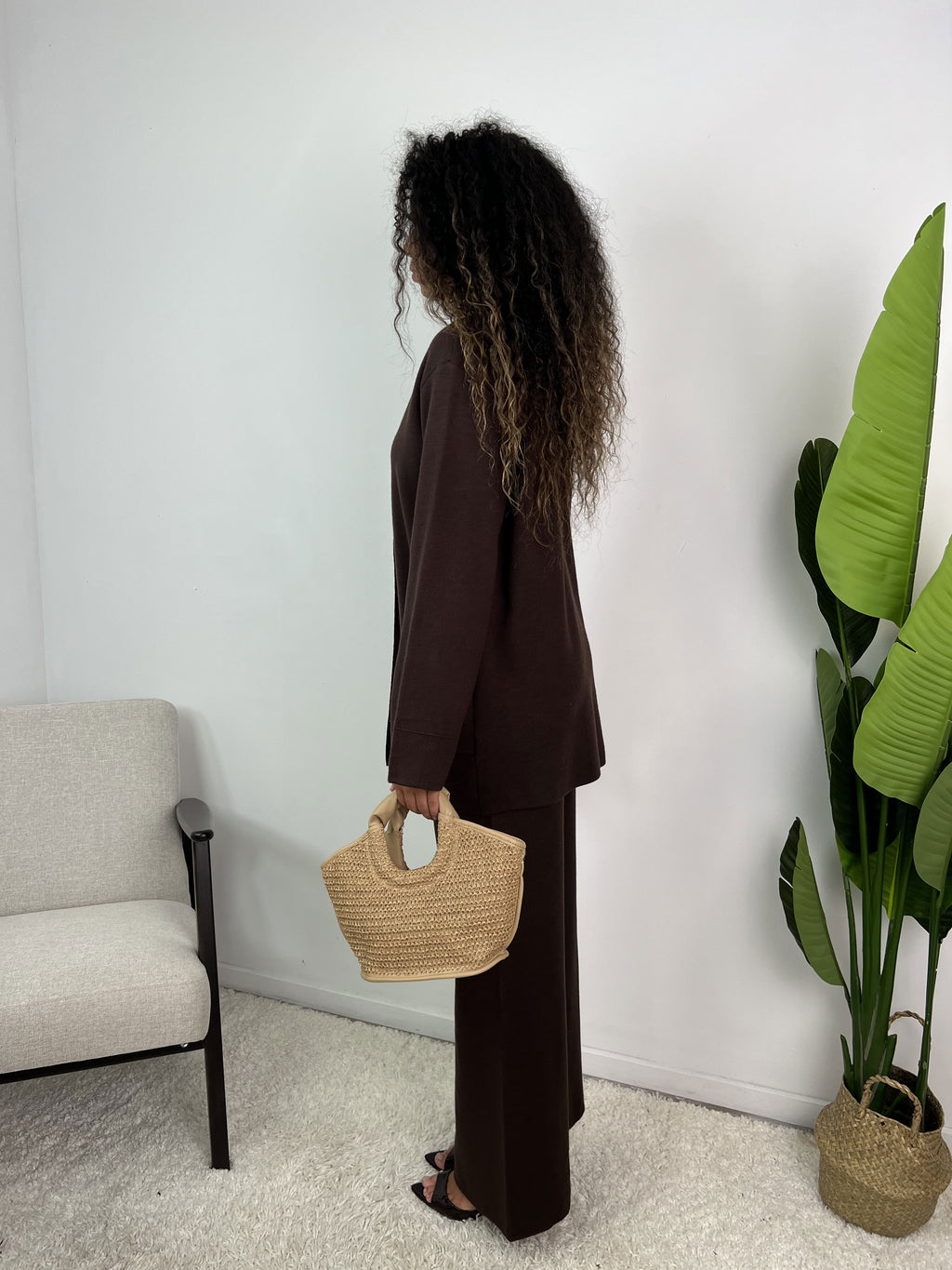 Ensemble gilet à boutons dorés Vespera