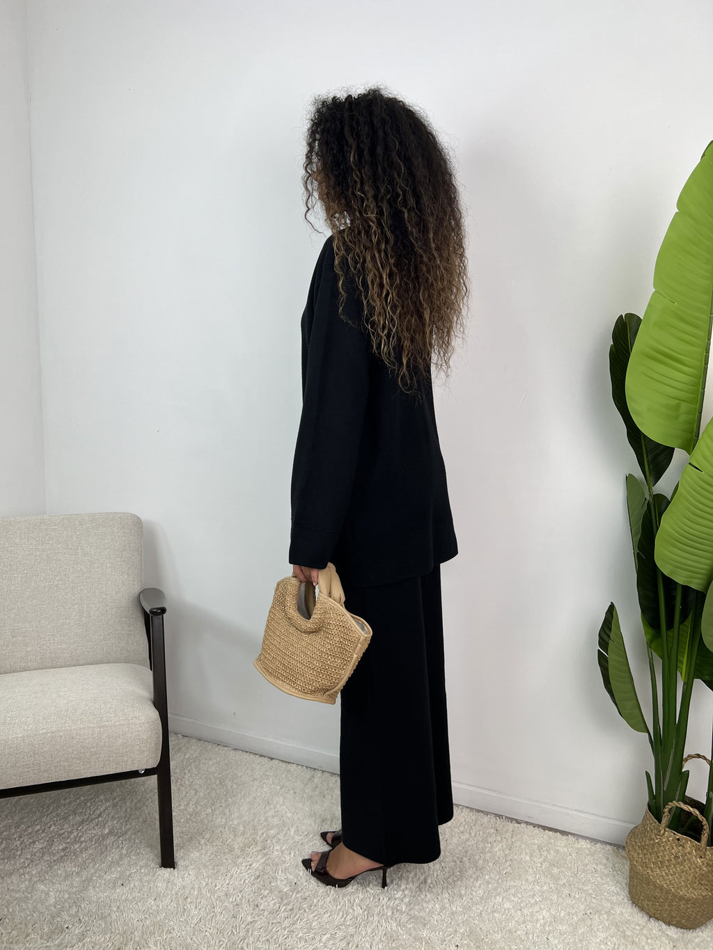 Ensemble gilet à boutons dorés Vespera