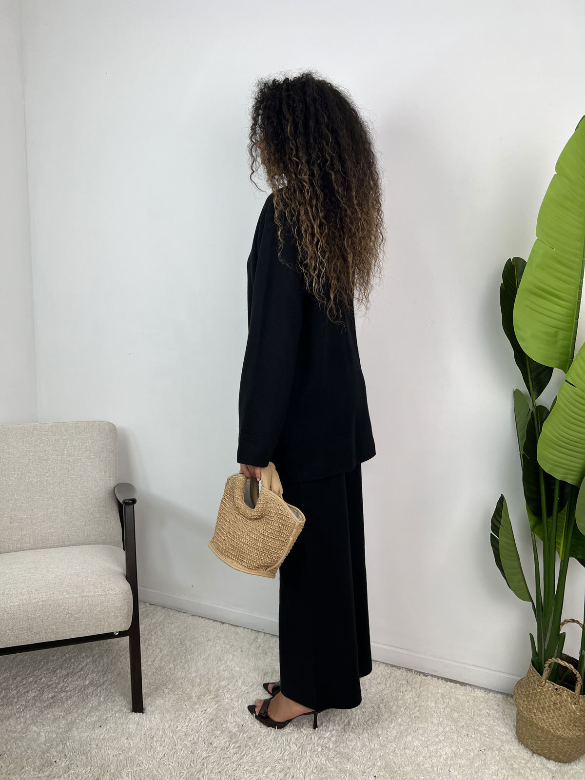 Ensemble gilet à boutons dorés Vespera