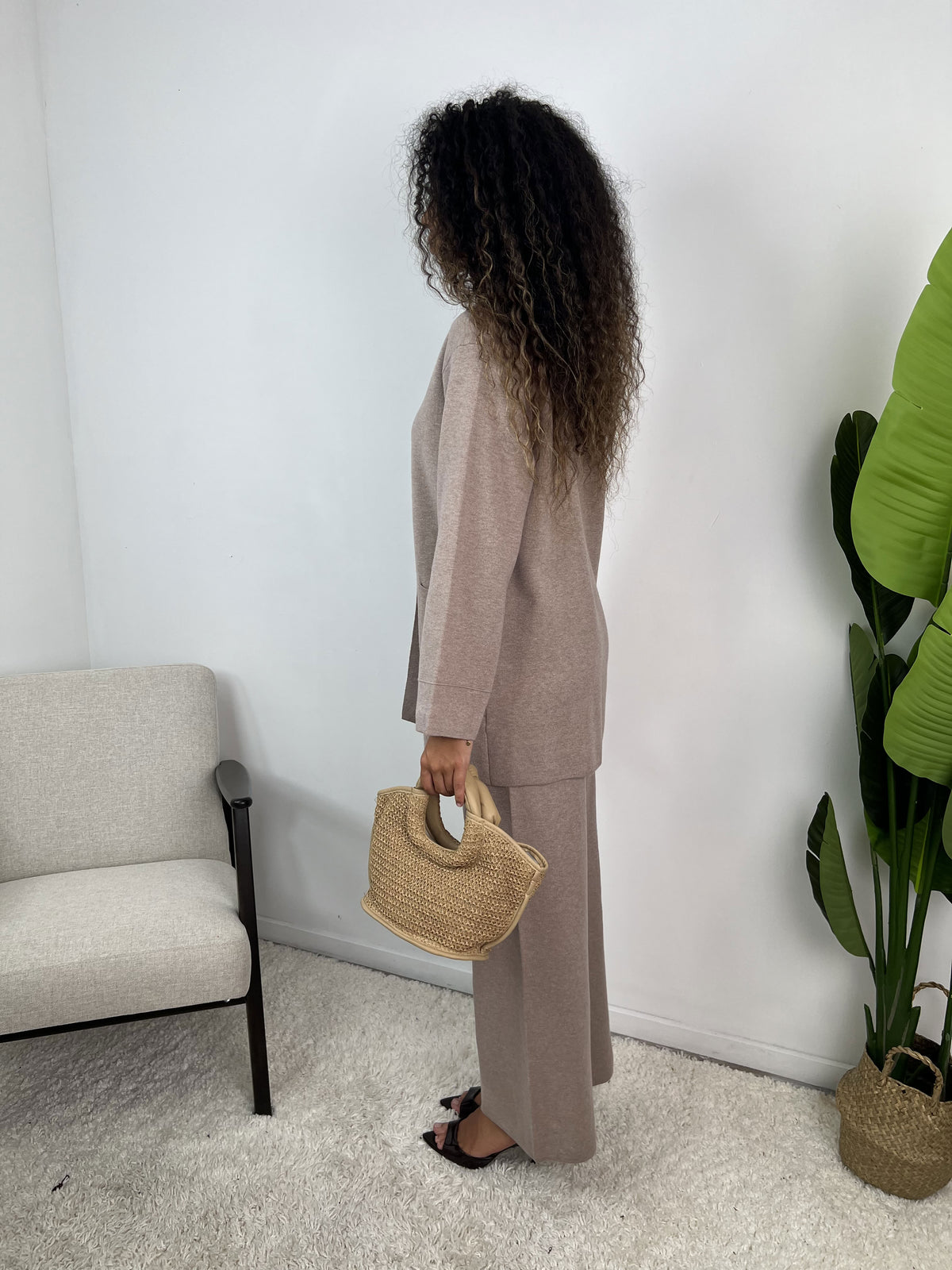 Ensemble gilet à boutons dorés Vespera
