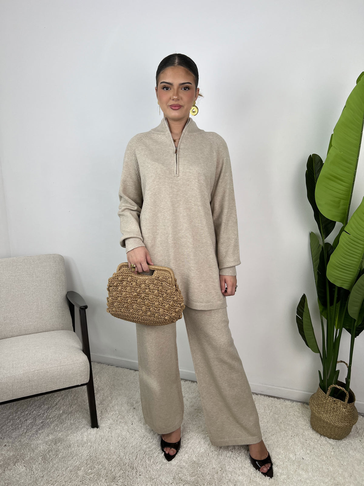 Ensemble Maya – Maille col zippé