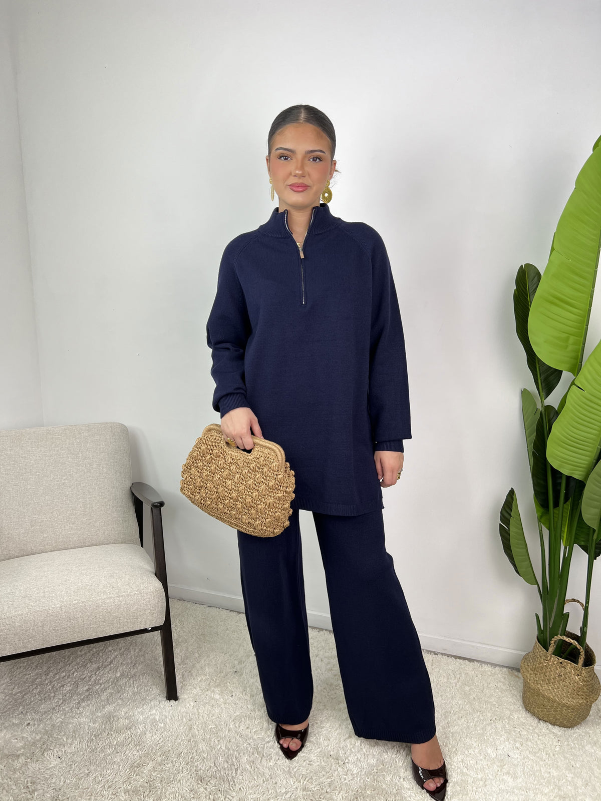 Ensemble Maya – Maille col zippé
