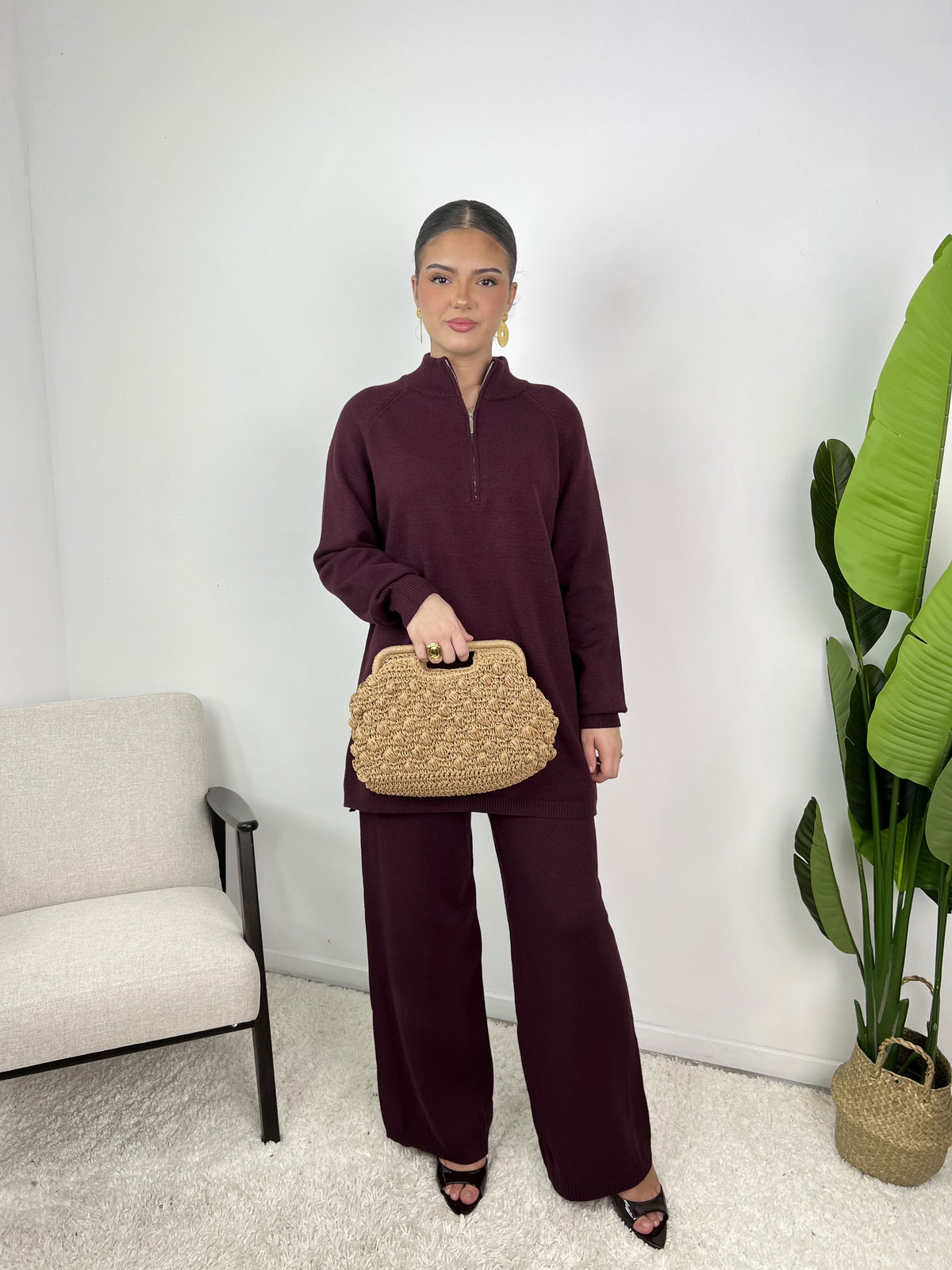 Ensemble Maya – Maille col zippé