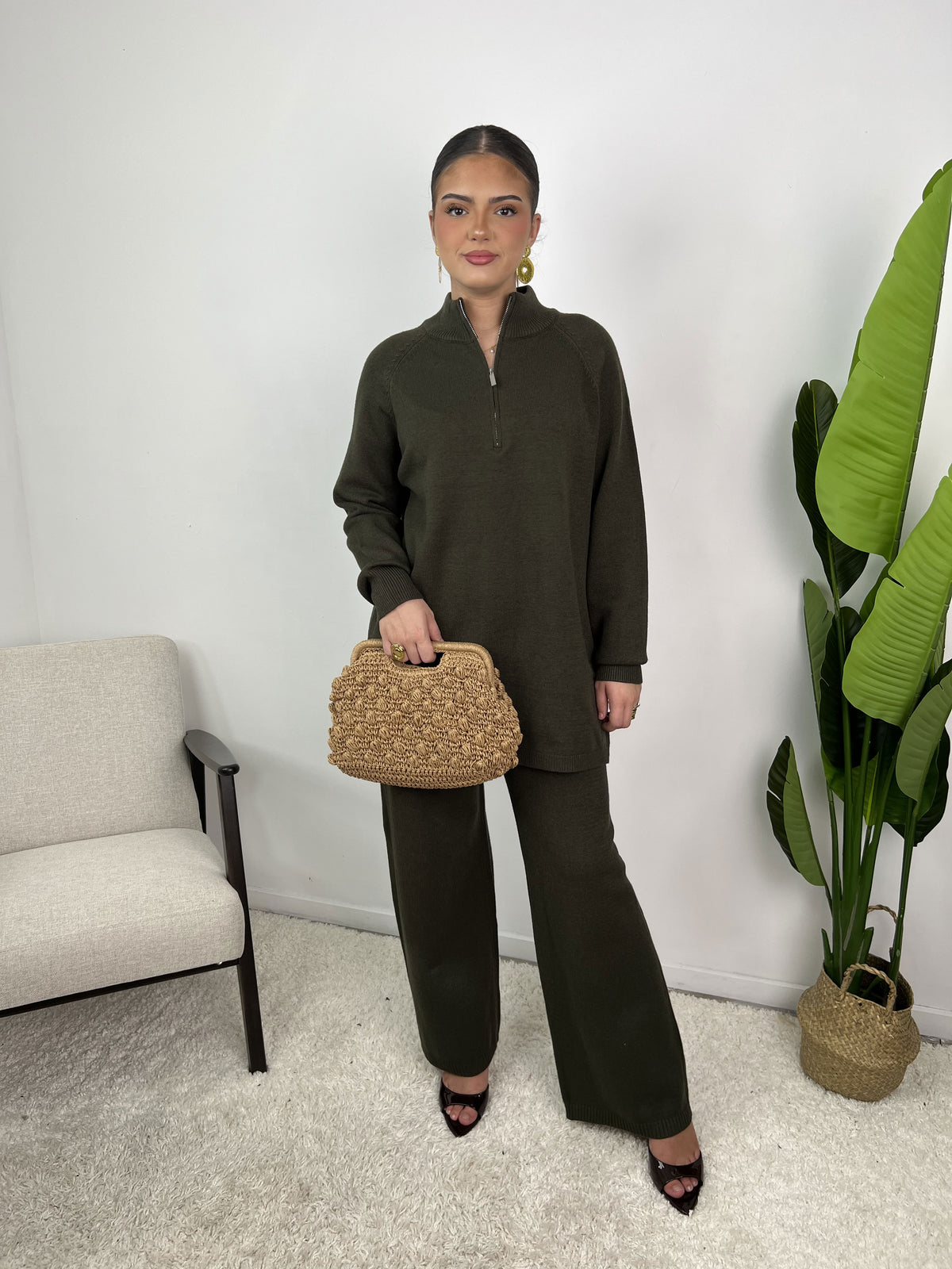 Ensemble Maya – Maille col zippé
