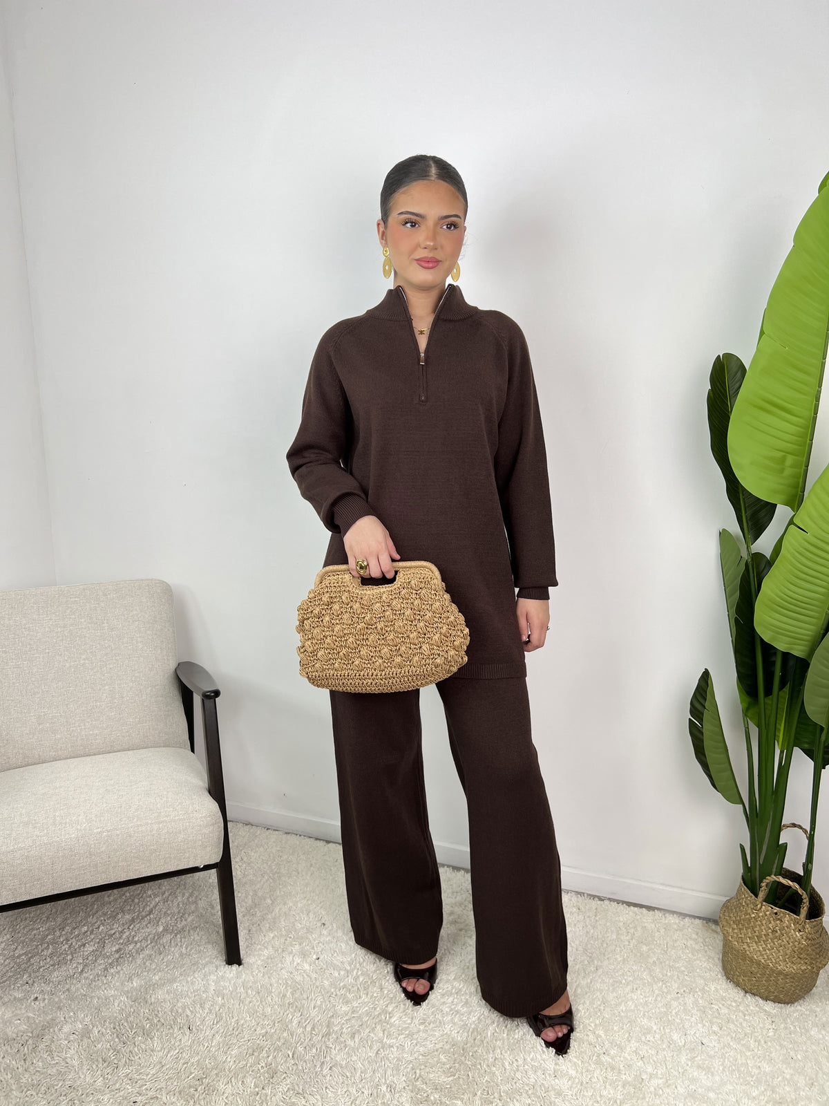 Ensemble Maya – Maille col zippé