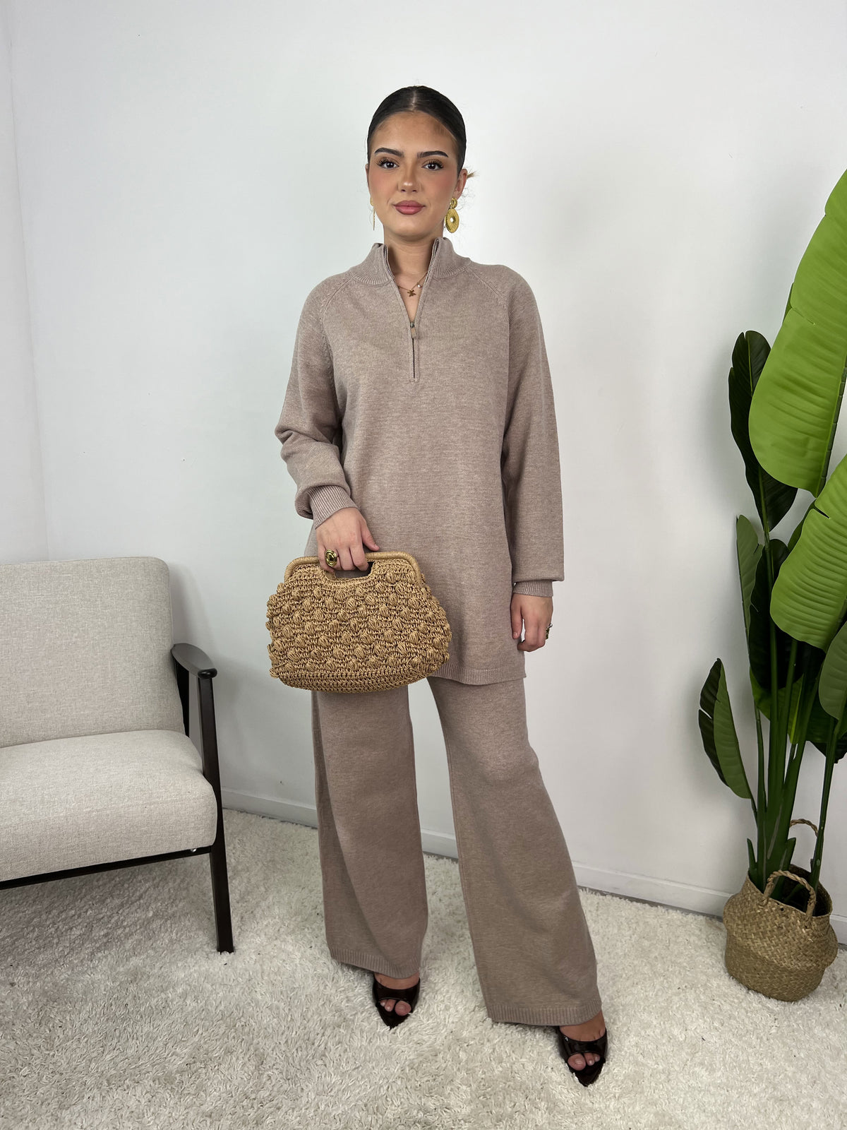 Ensemble Maya – Maille col zippé