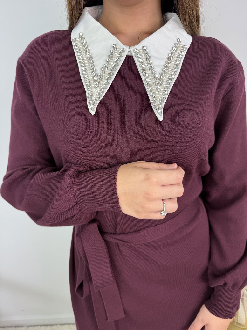 Robe Sophie – Maille ceinturée