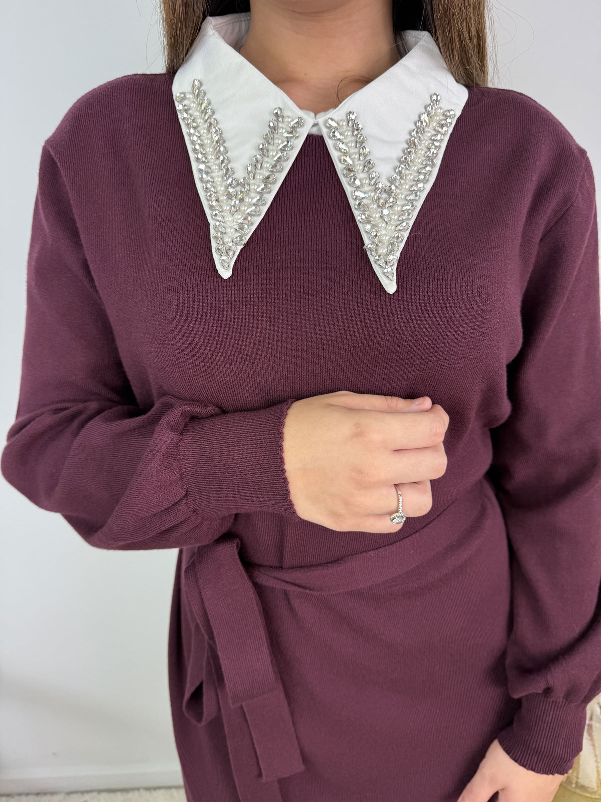 Robe Sophie – Maille ceinturée