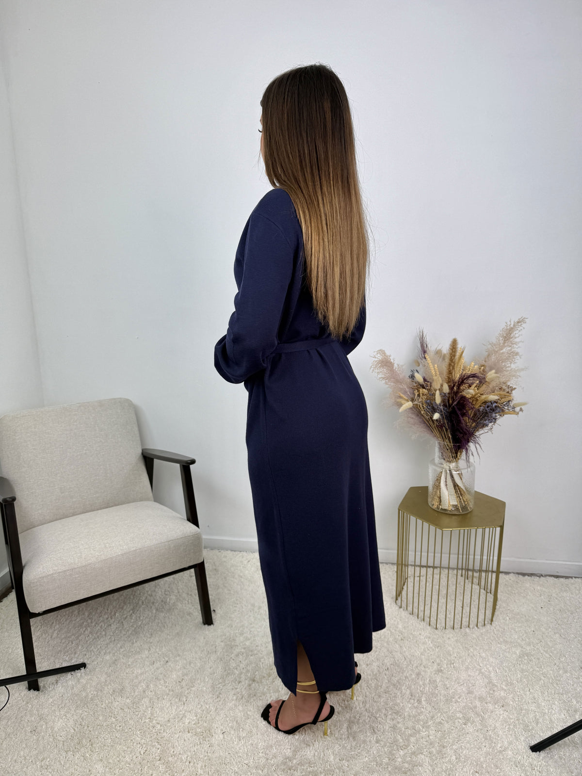 Robe Sophie – Maille ceinturée