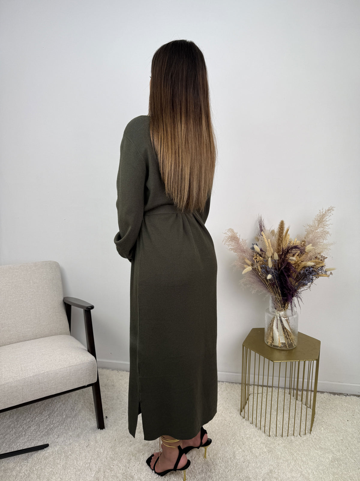 Robe Sophie – Maille ceinturée