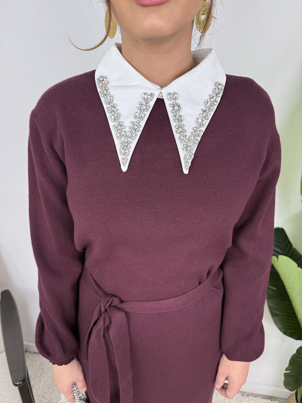 Robe Sofia – Maille ceinturée