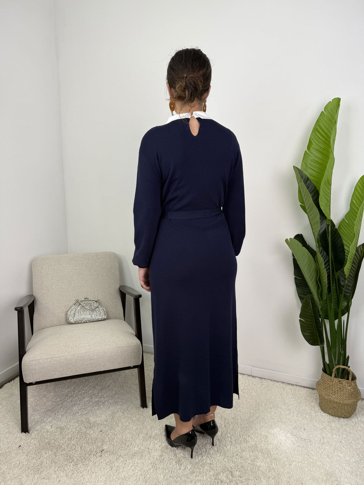 Robe Sofia – Maille ceinturée