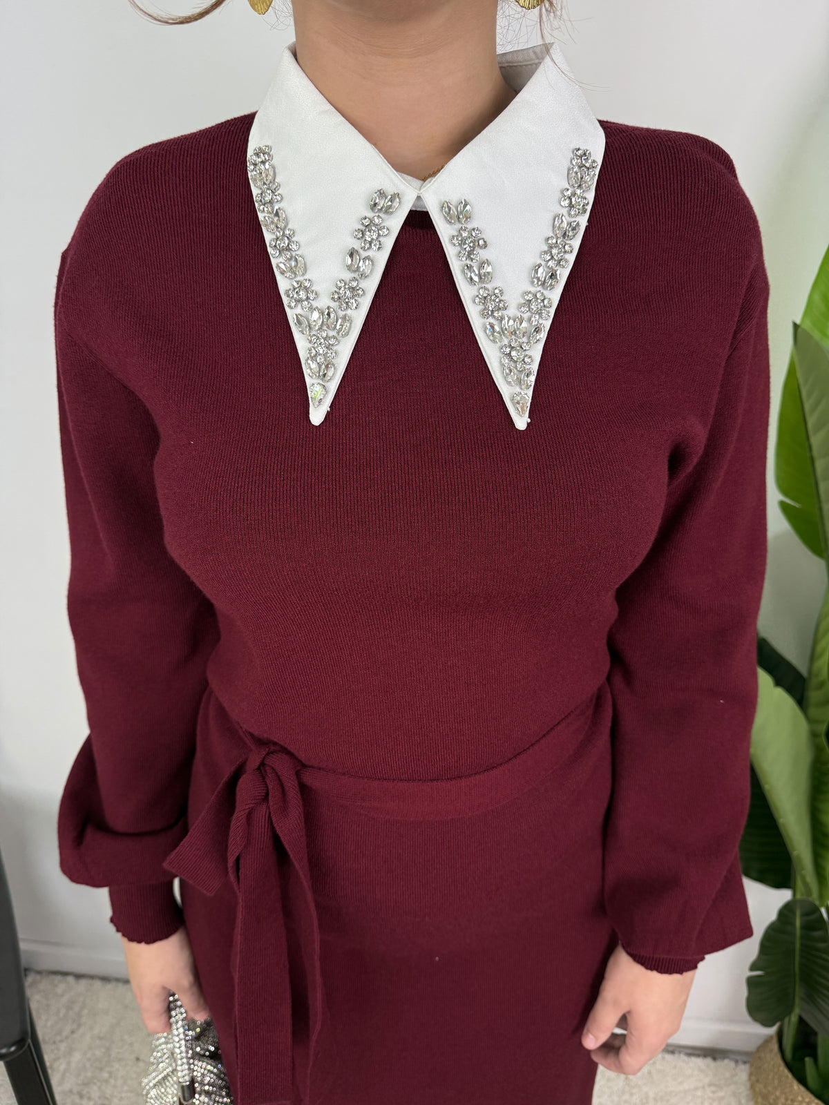 Robe Sofia – Maille ceinturée