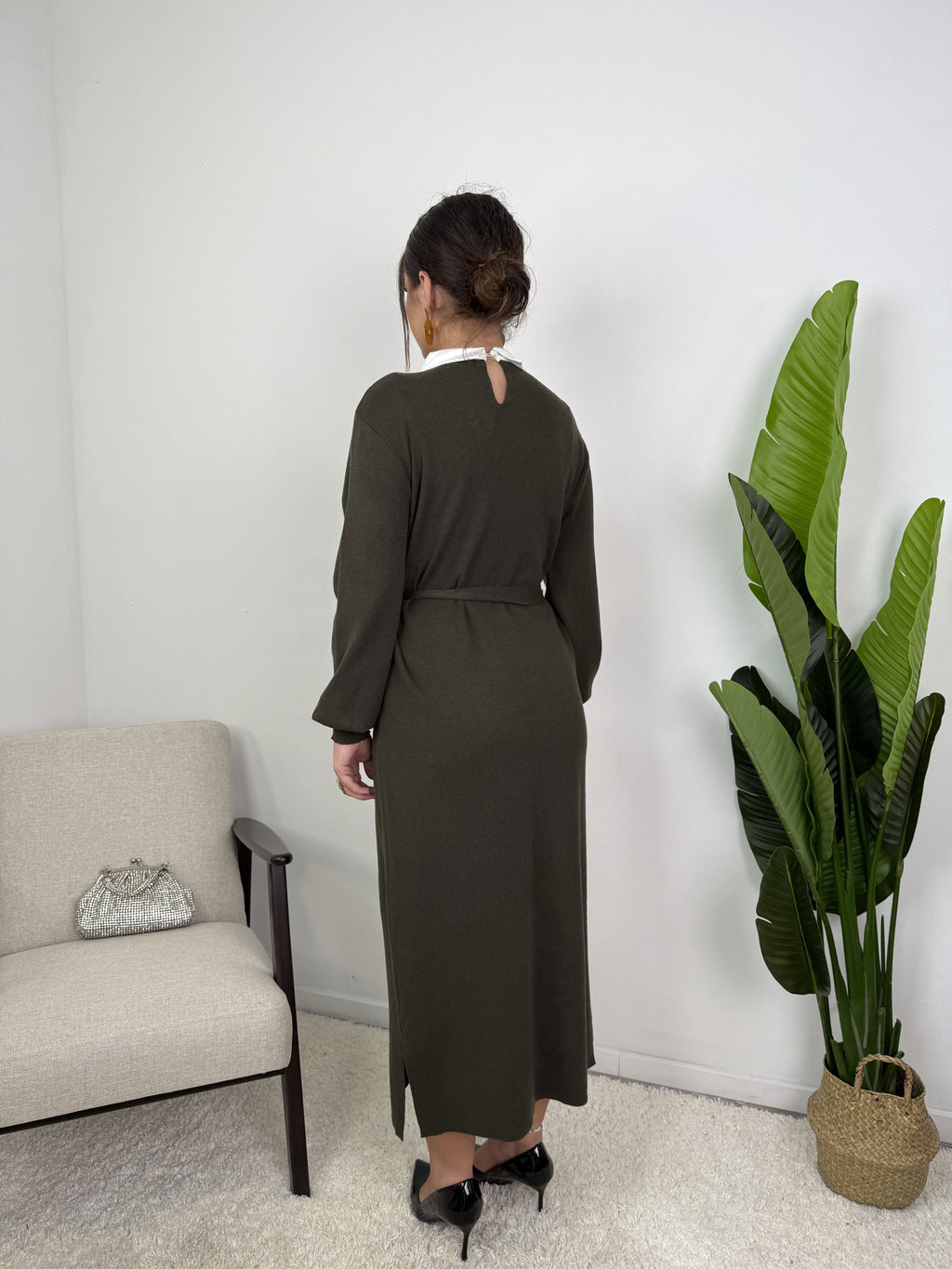 Robe Sofia – Maille ceinturée