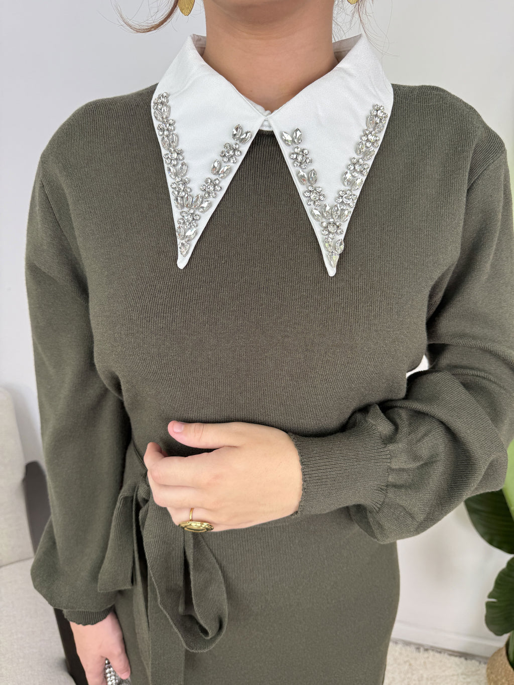 Robe Sofia – Maille ceinturée