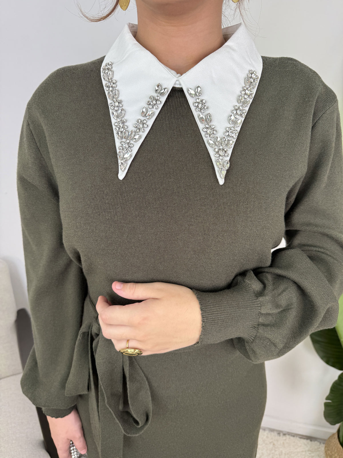 Robe Sofia – Maille ceinturée