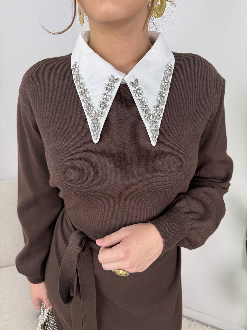 Robe Sofia – Maille ceinturée