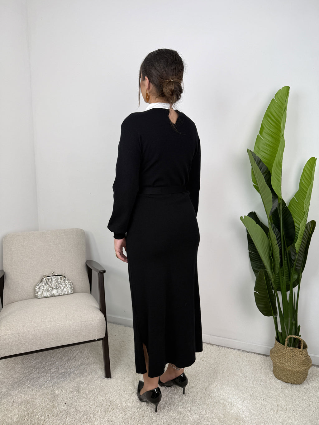 Robe Sofia – Maille ceinturée