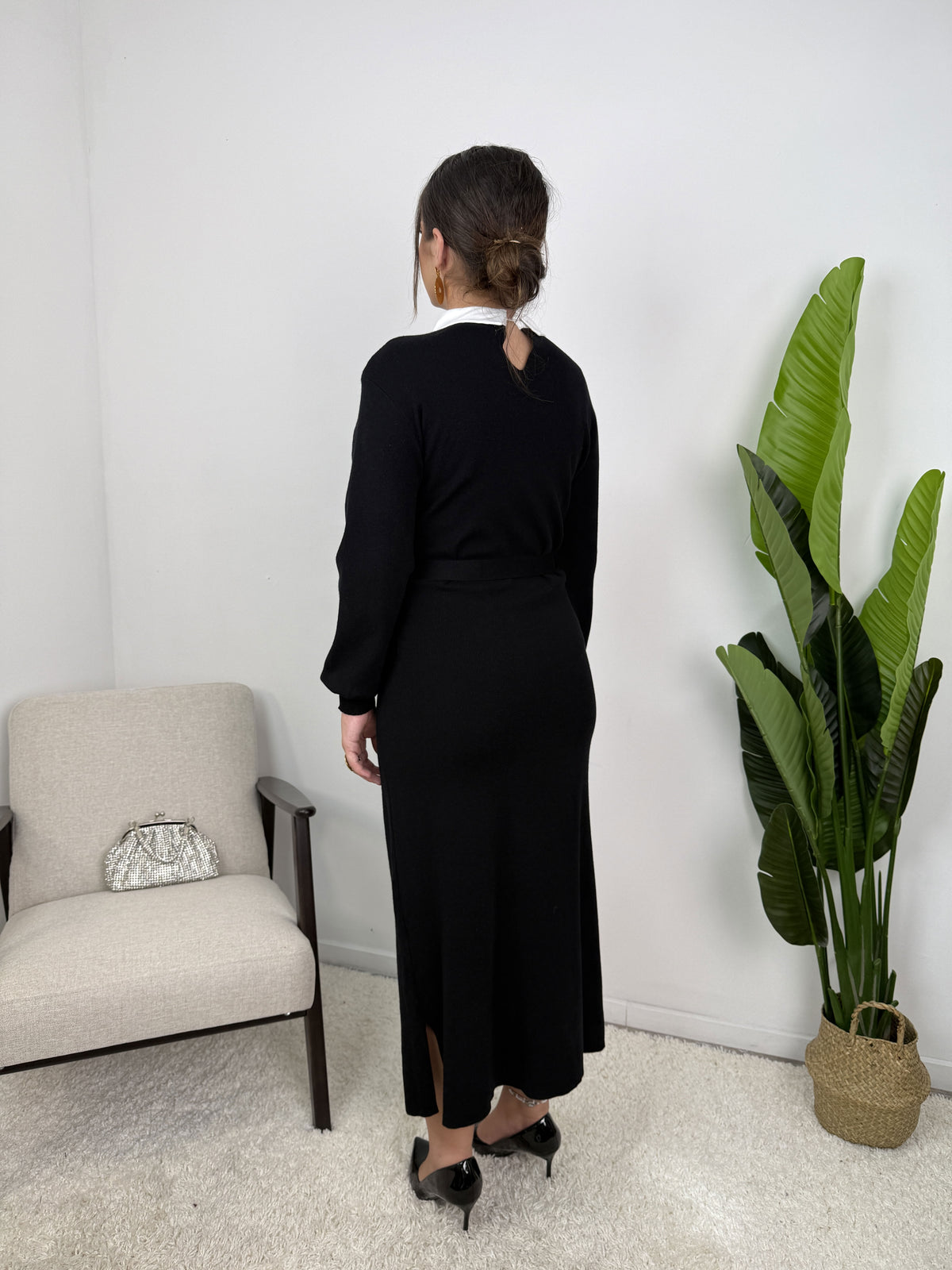 Robe Sofia – Maille ceinturée