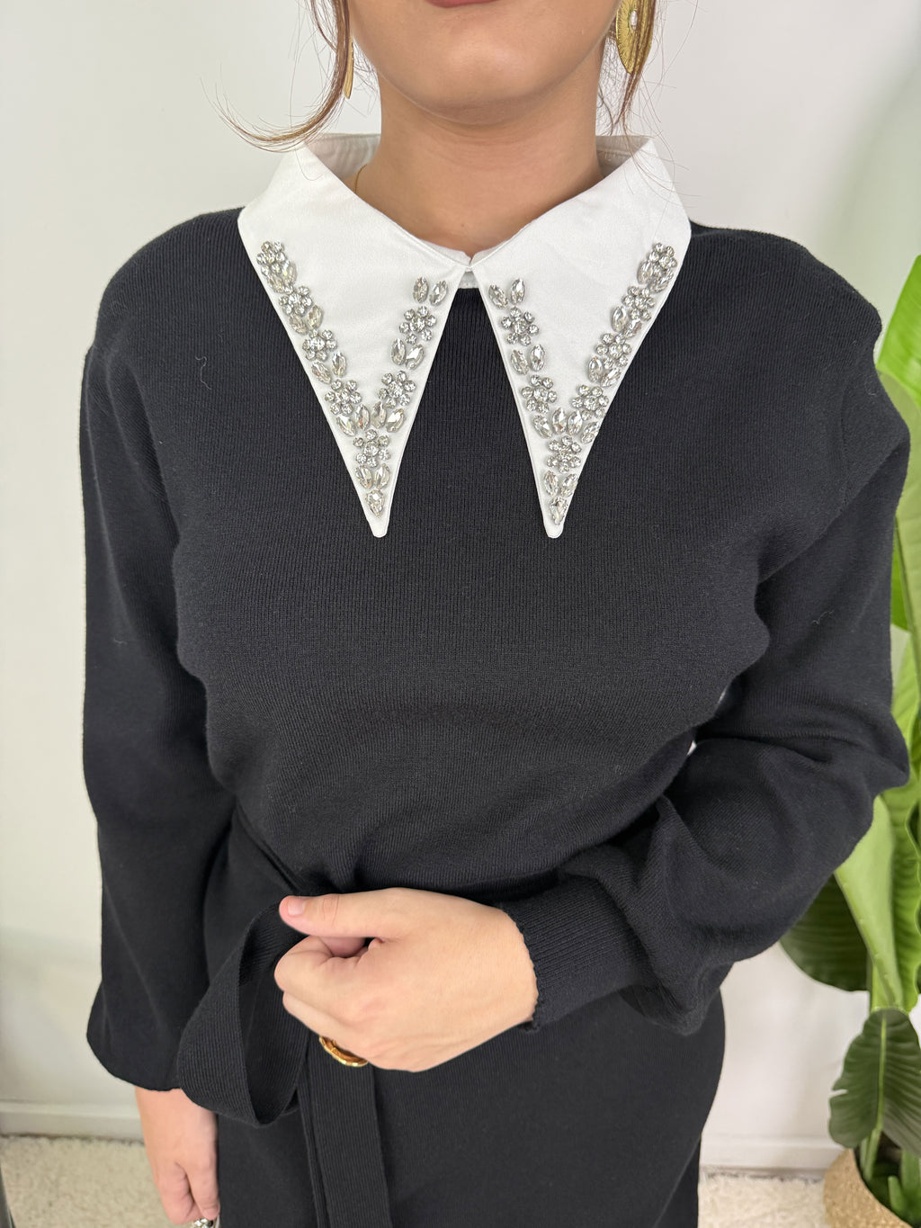 Robe Sofia – Maille ceinturée