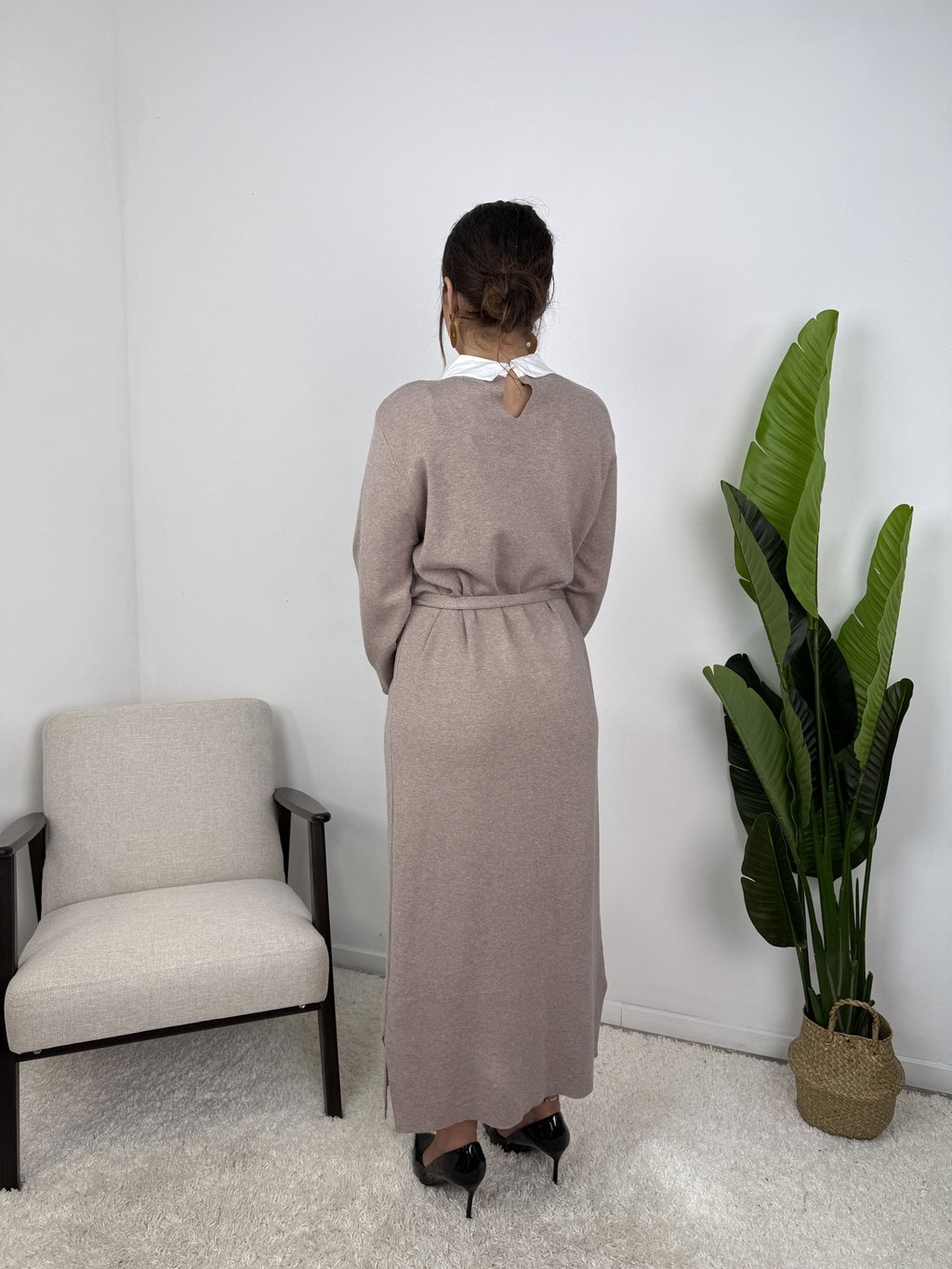 Robe Sofia – Maille ceinturée