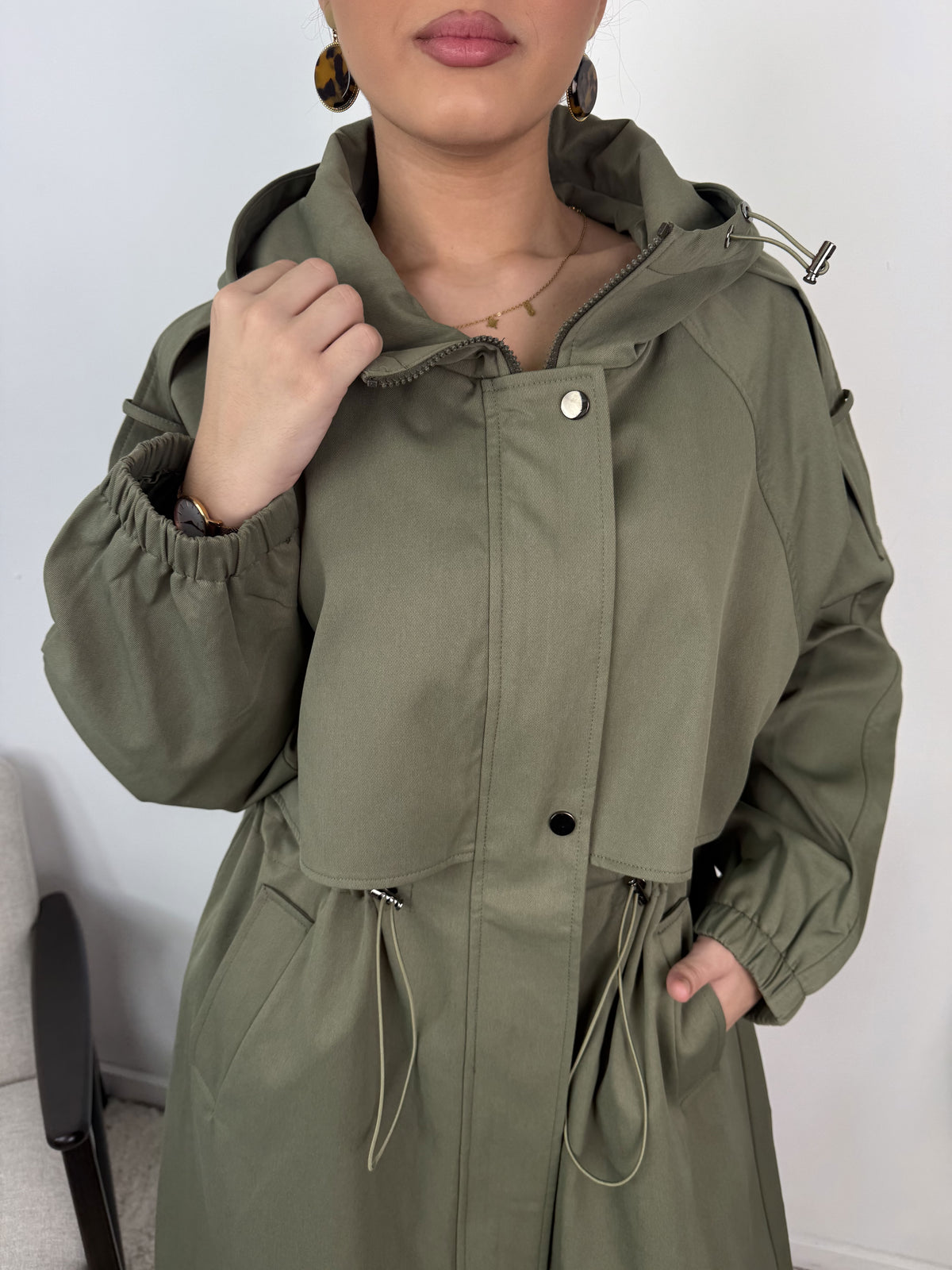 Trench à capuche Sélène