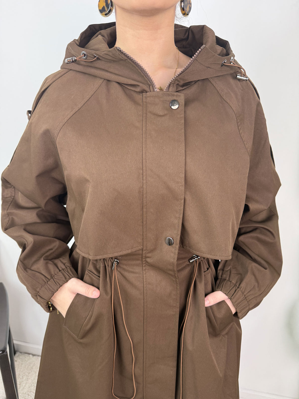 Trench à capuche Sélène