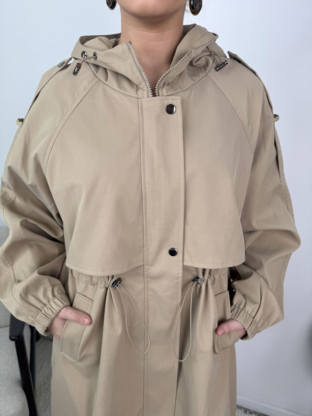 Trench à capuche Sélène