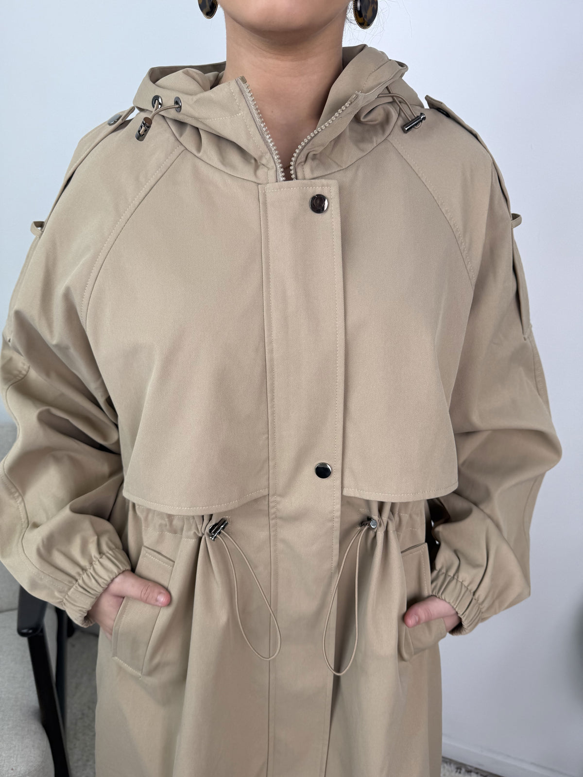 Trench à capuche Sélène
