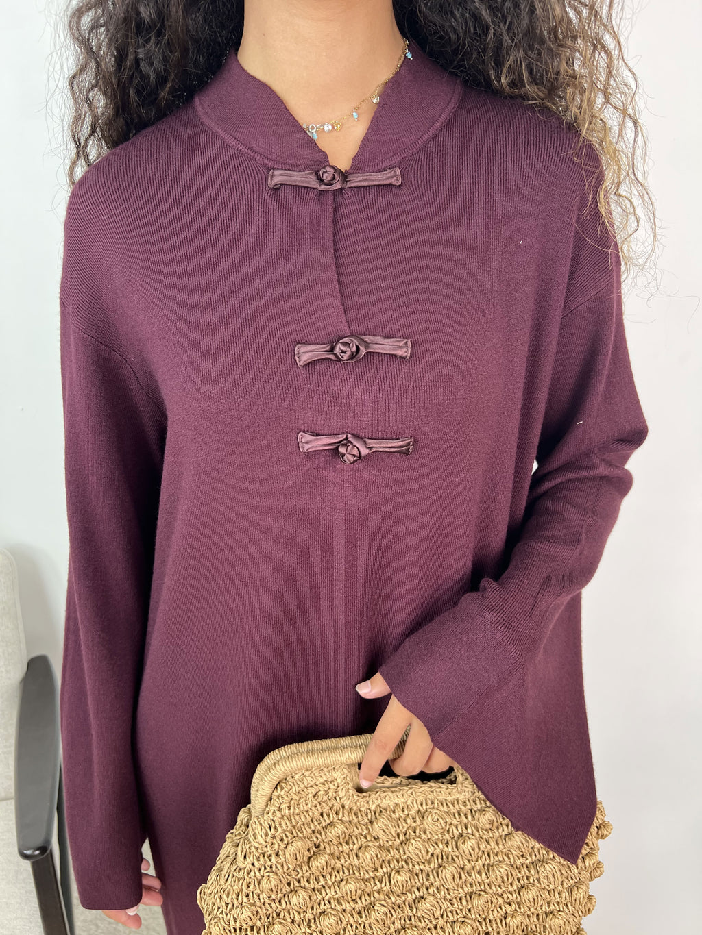 Robe col mao Azmira