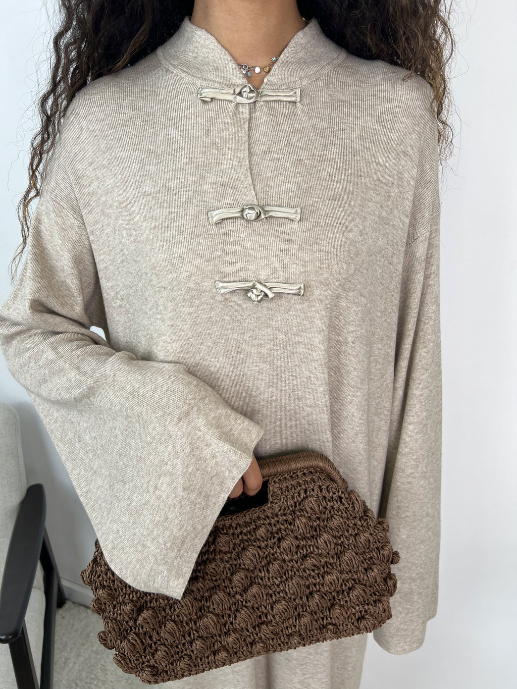 Robe col mao Azmira