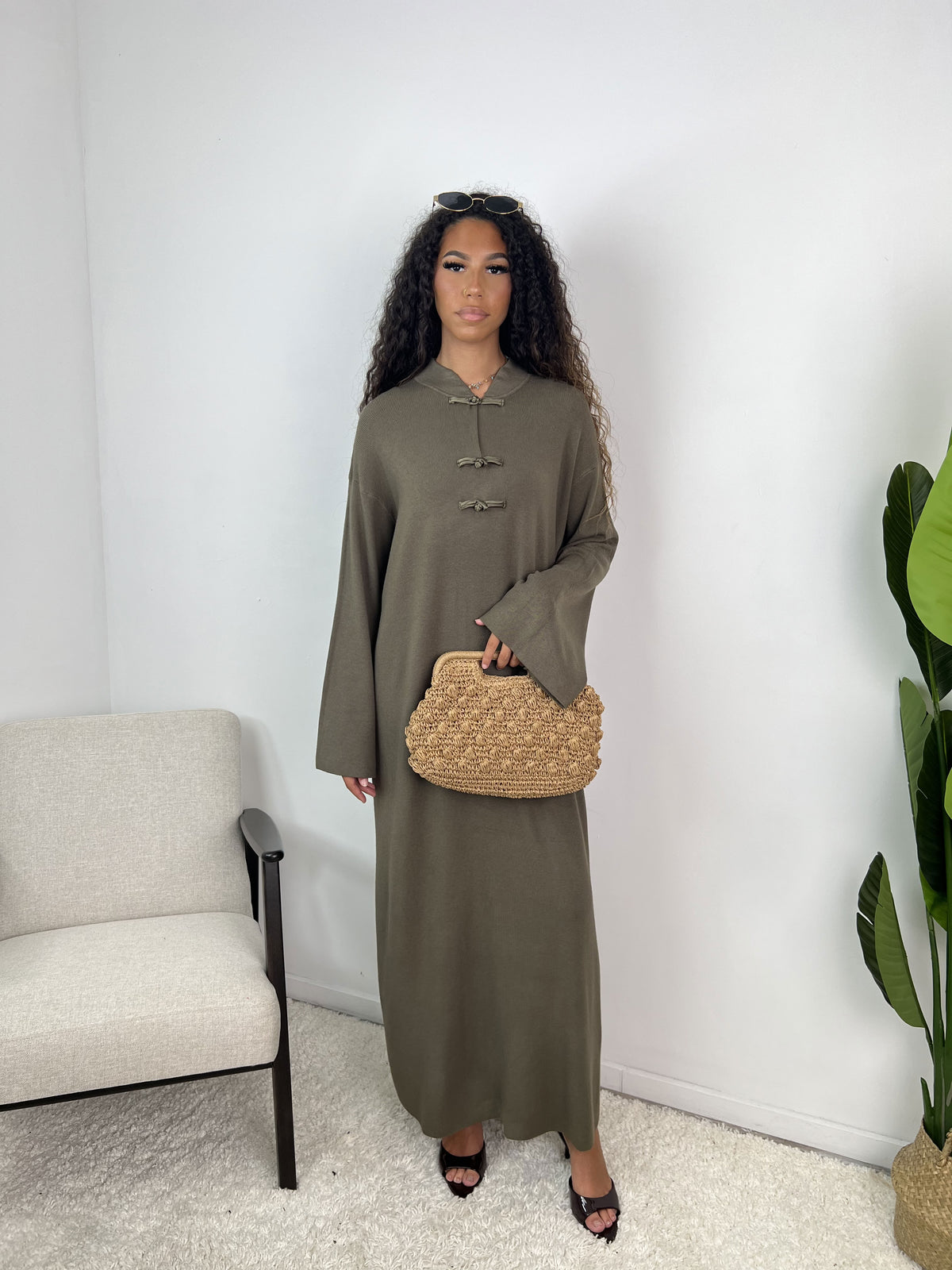 Robe col mao Azmira
