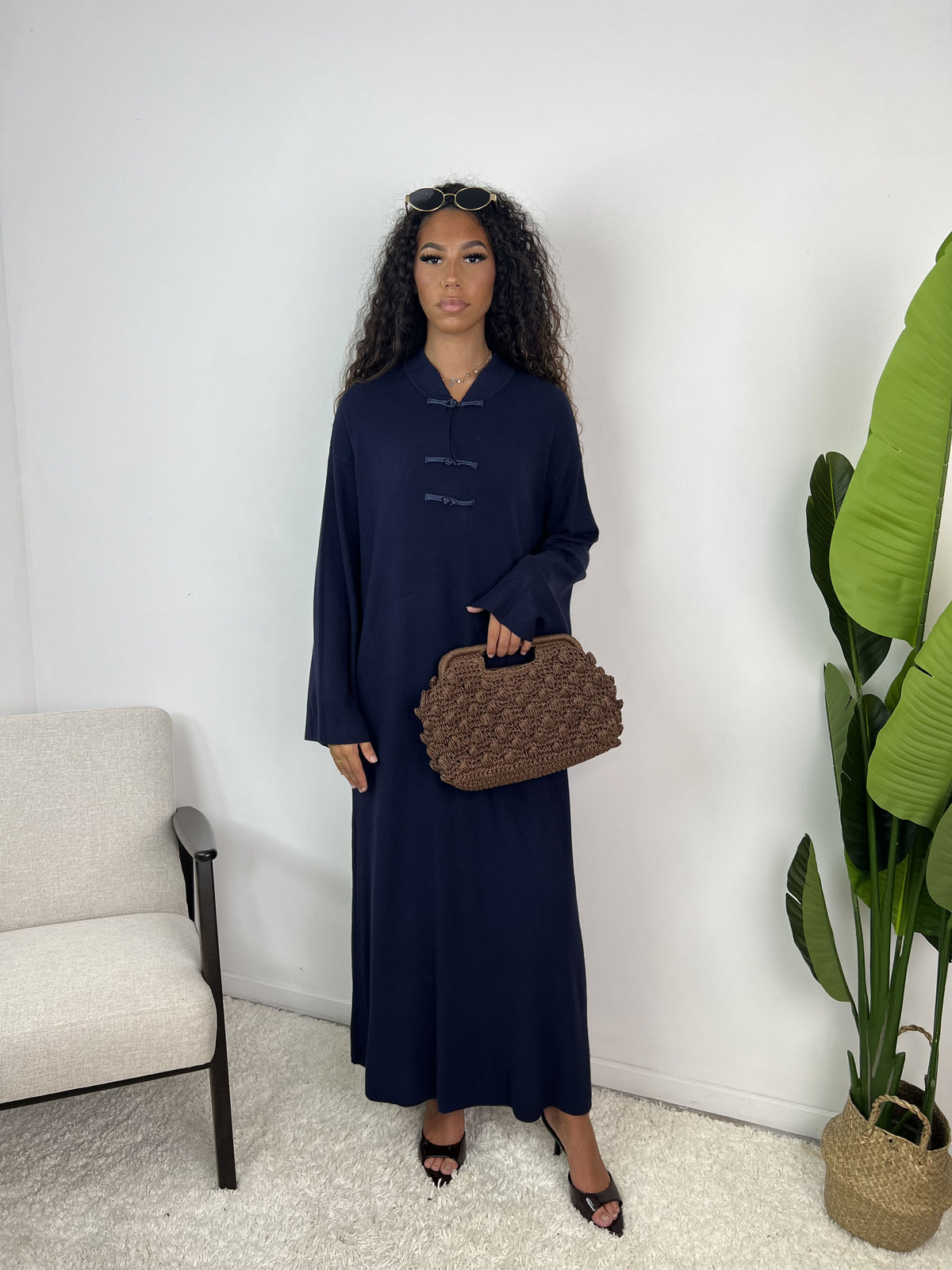 Robe col mao Azmira