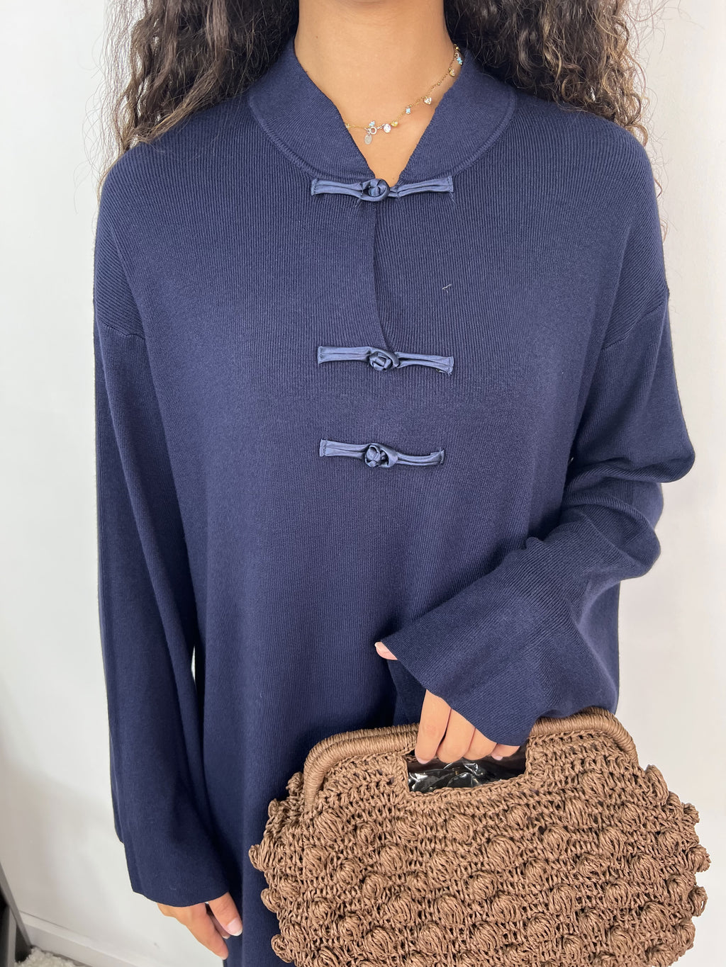 Robe col mao Azmira