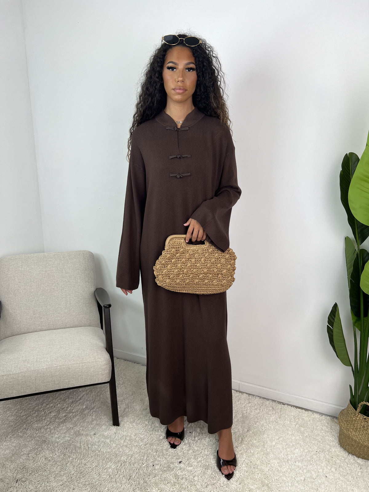 Robe col mao Azmira