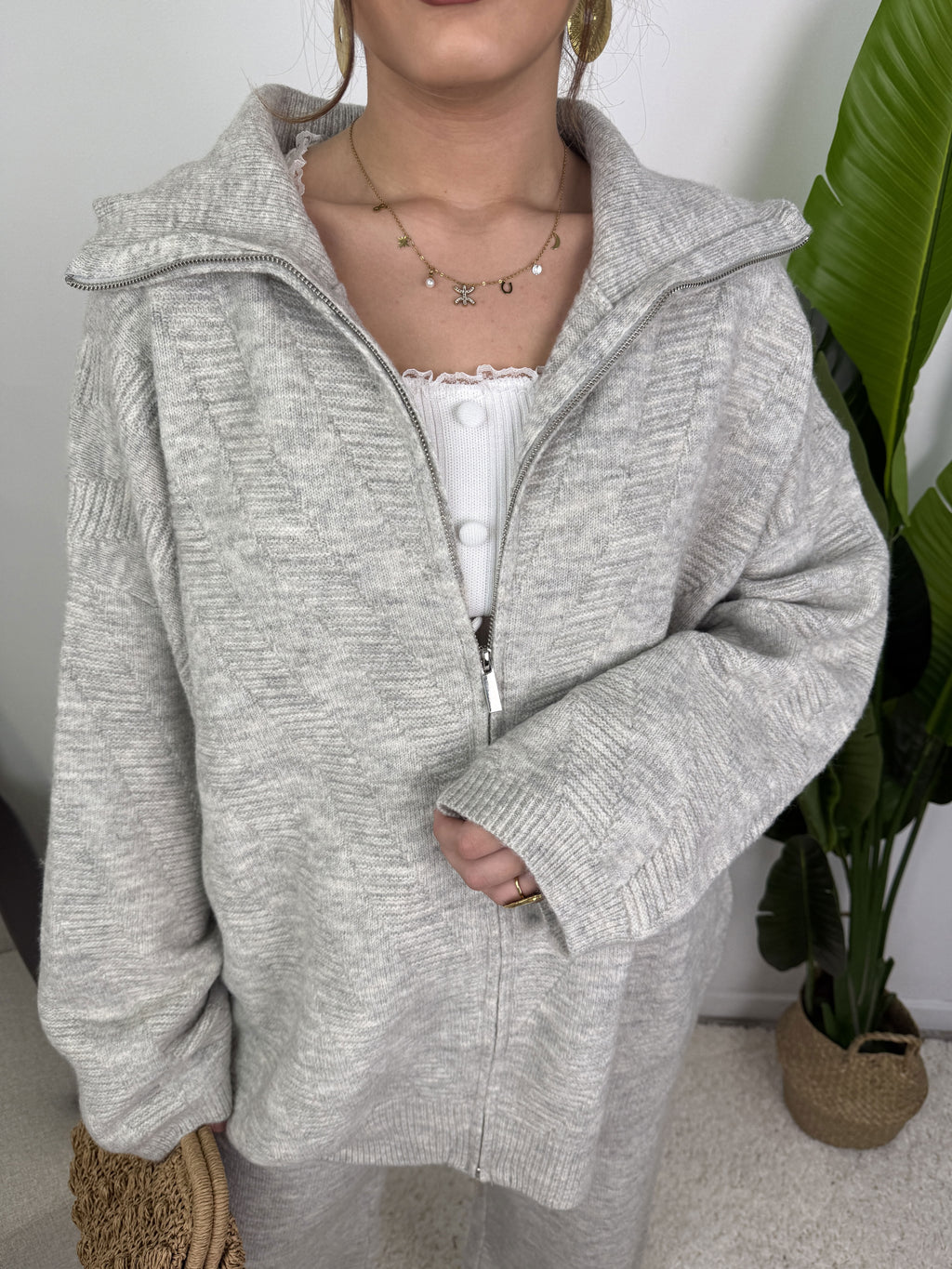 Ensemble Maëlys – Maille zippée