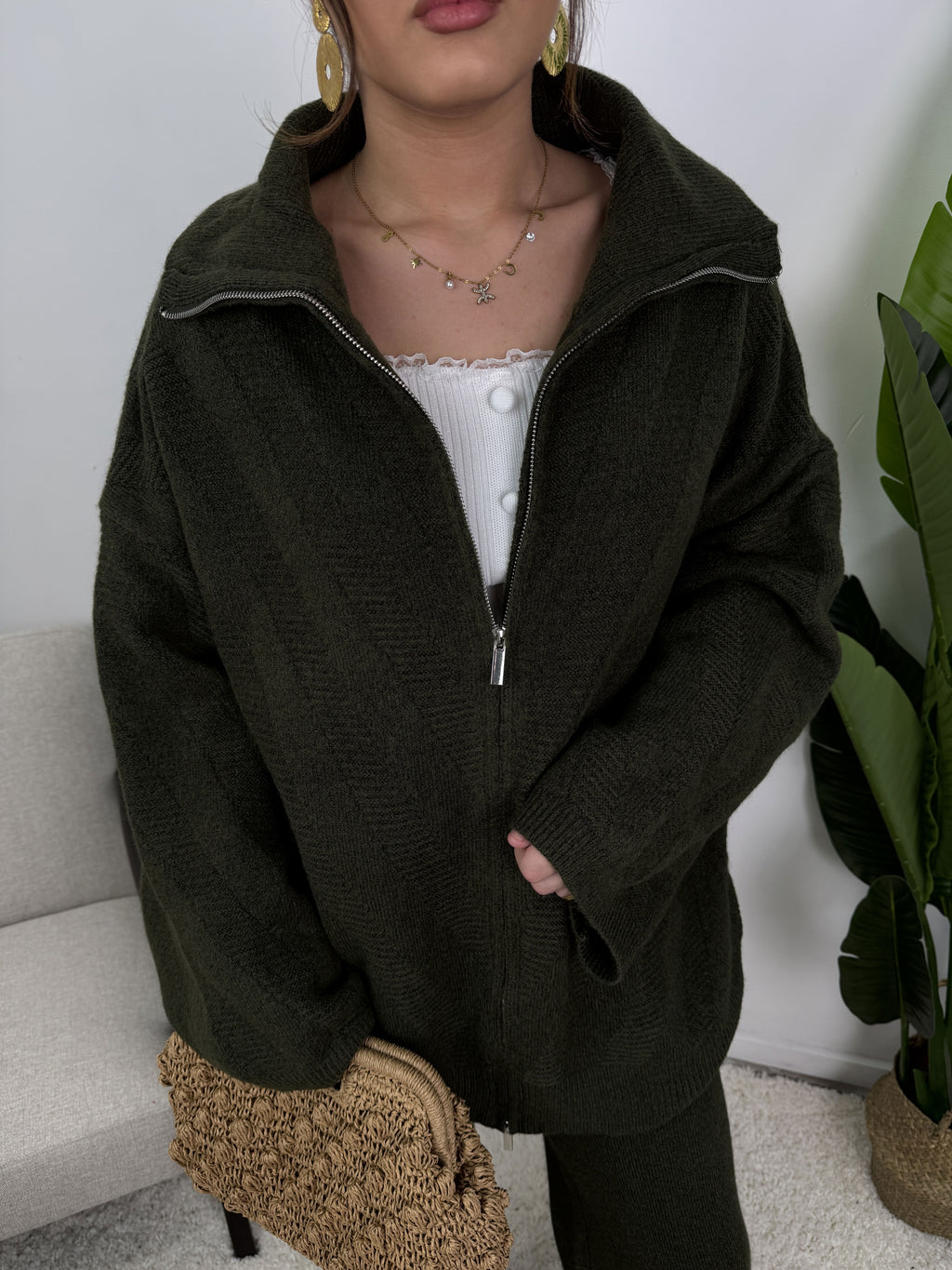 Ensemble Maëlys – Maille zippée